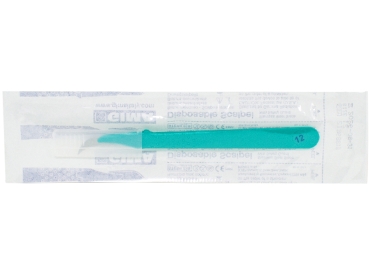 Disposable scalpel. N.12 sterile 10pcs